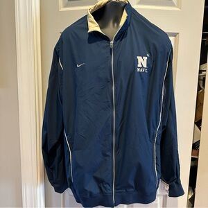 Nike Golf Clima-Fit Windbreaker Jacket Mens XXL Blue Full Zip Pockets